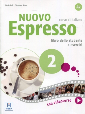 کتاب نوو اسپرسو Nuovo Espresso 2 (Italian Edition): Libro Studente A2+DVD ( چاپ اصلی پکیج کامل)